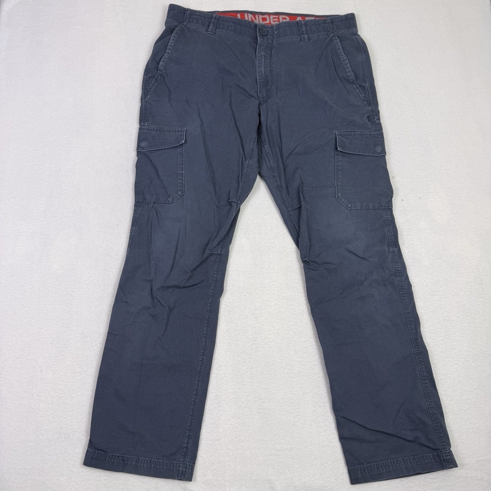 Under Armour Storm 1 Tactical Patrol Cargo Pants Blue Gray 36x30 Water Resistant